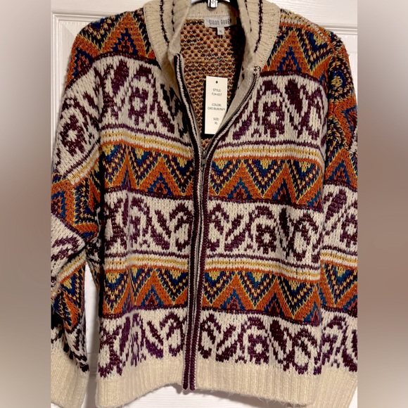 Sloan Rouge Women’s Boheme Cardigan Sweater Size XL - Picture 8 of 10